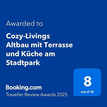 Cozy-Livings Altbau Mit Terrasse Und Kueche Am Stadtpark Бад-Наухайм Экстерьер фото